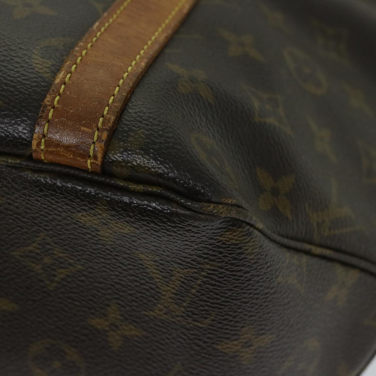 LOUIS VUITTON Monogram Sac Shopping Tote Bag M51108 LV Auth 63783