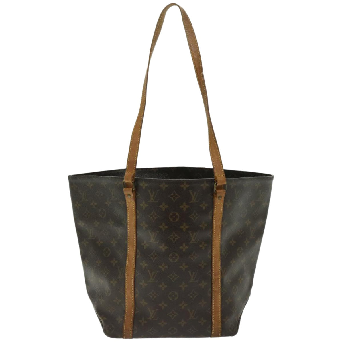 LOUIS VUITTON Monogram Sac Shopping Tote Bag M51108 LV Auth 63783