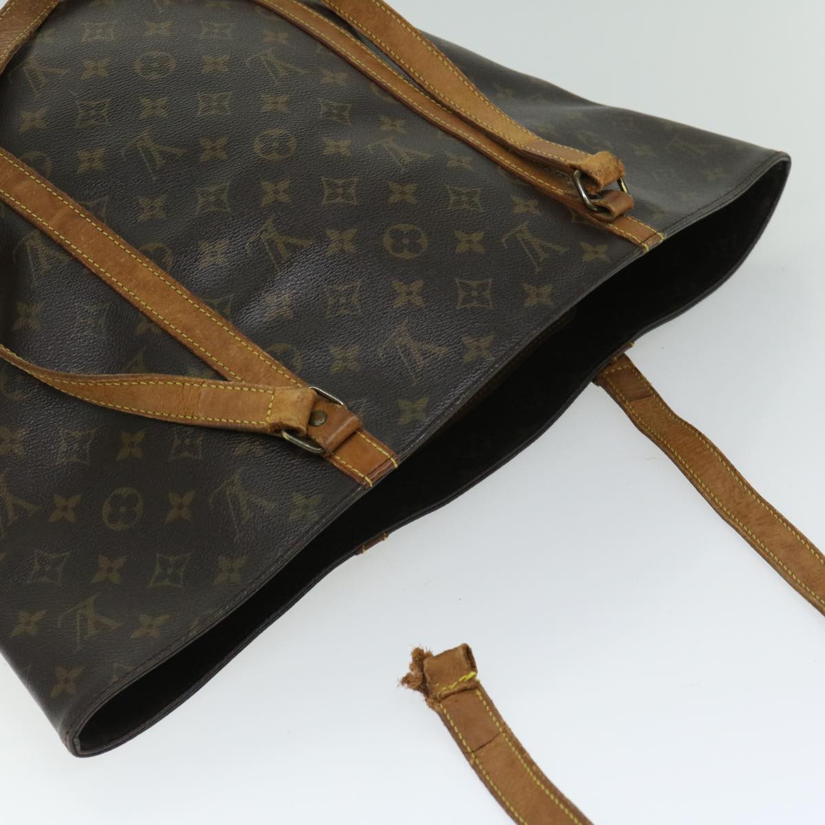 LOUIS VUITTON Monogram Sac Shopping Tote Bag M51108 LV Auth 63783