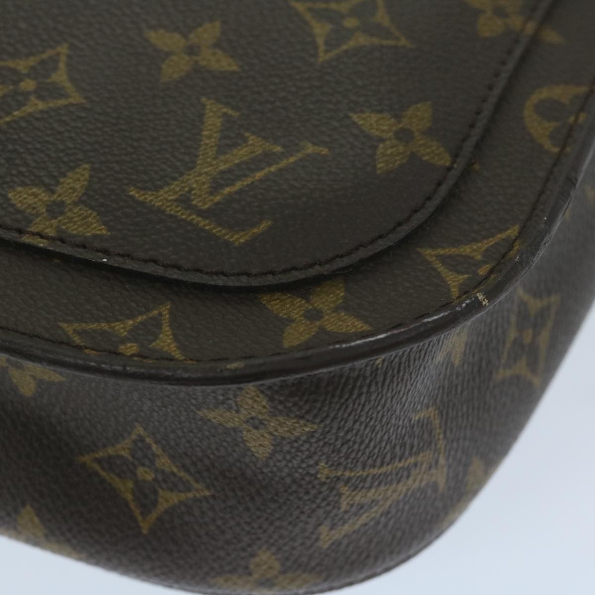 LOUIS VUITTON Monogram Saint Cloud GM Shoulder Bag M51242 LV Auth 63786