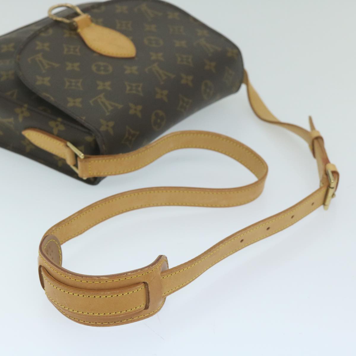 LOUIS VUITTON Monogram Saint Cloud GM Shoulder Bag M51242 LV Auth 63786