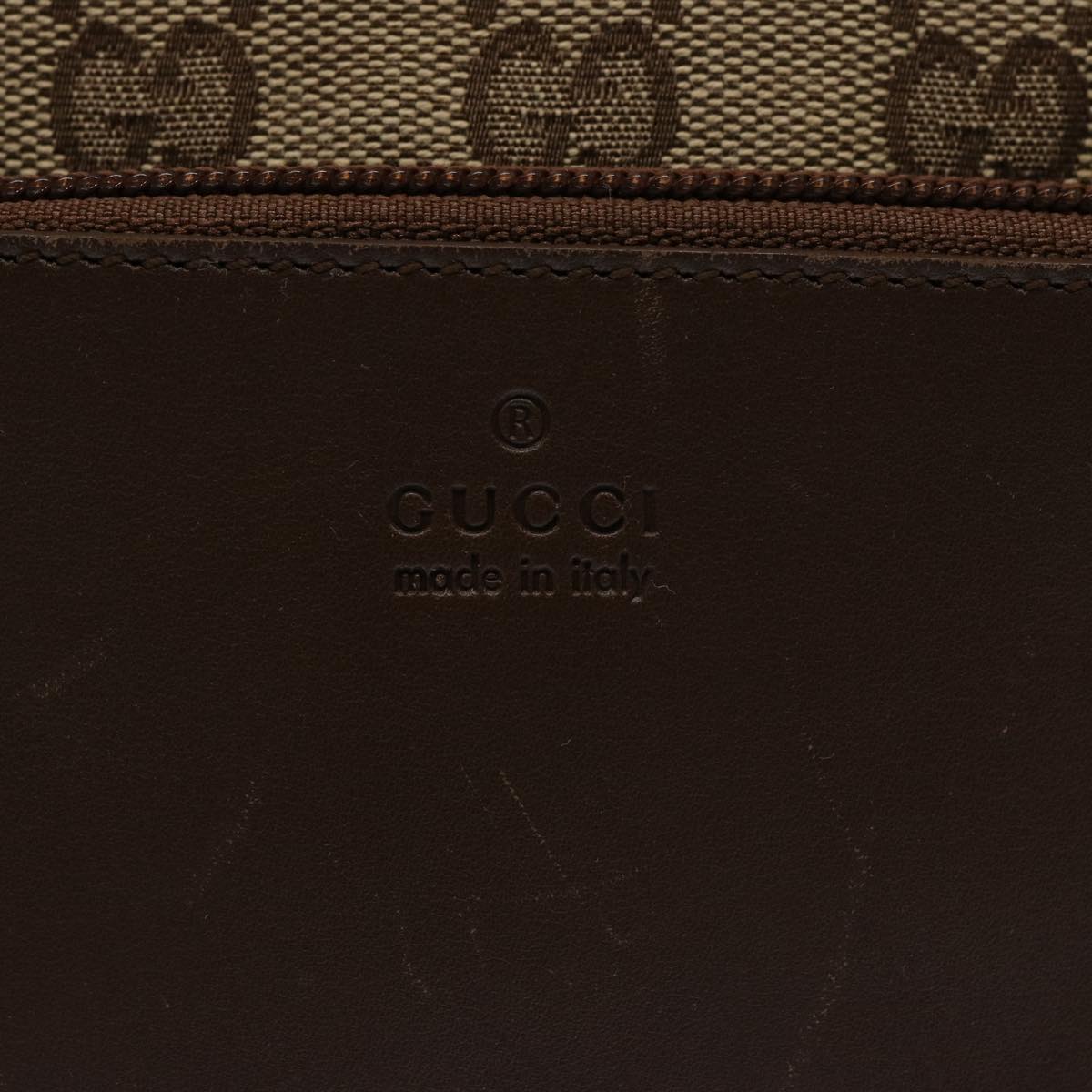 GUCCI GG Canvas Tote Bag Beige Auth 63805