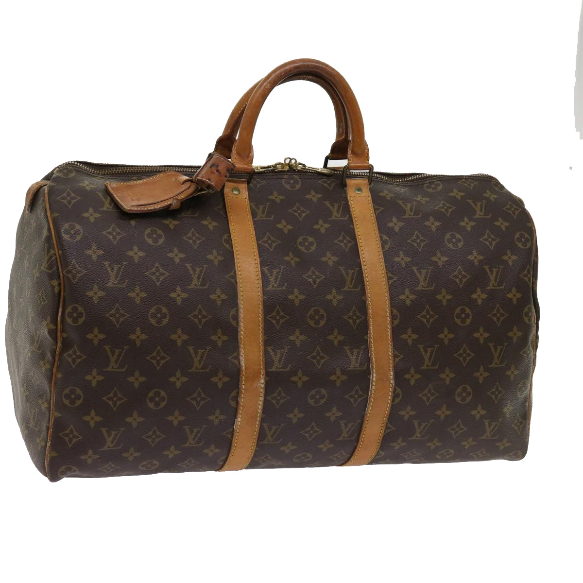 LOUIS VUITTON Monogram Keepall 50 Boston Bag M41426 LV Auth 63820