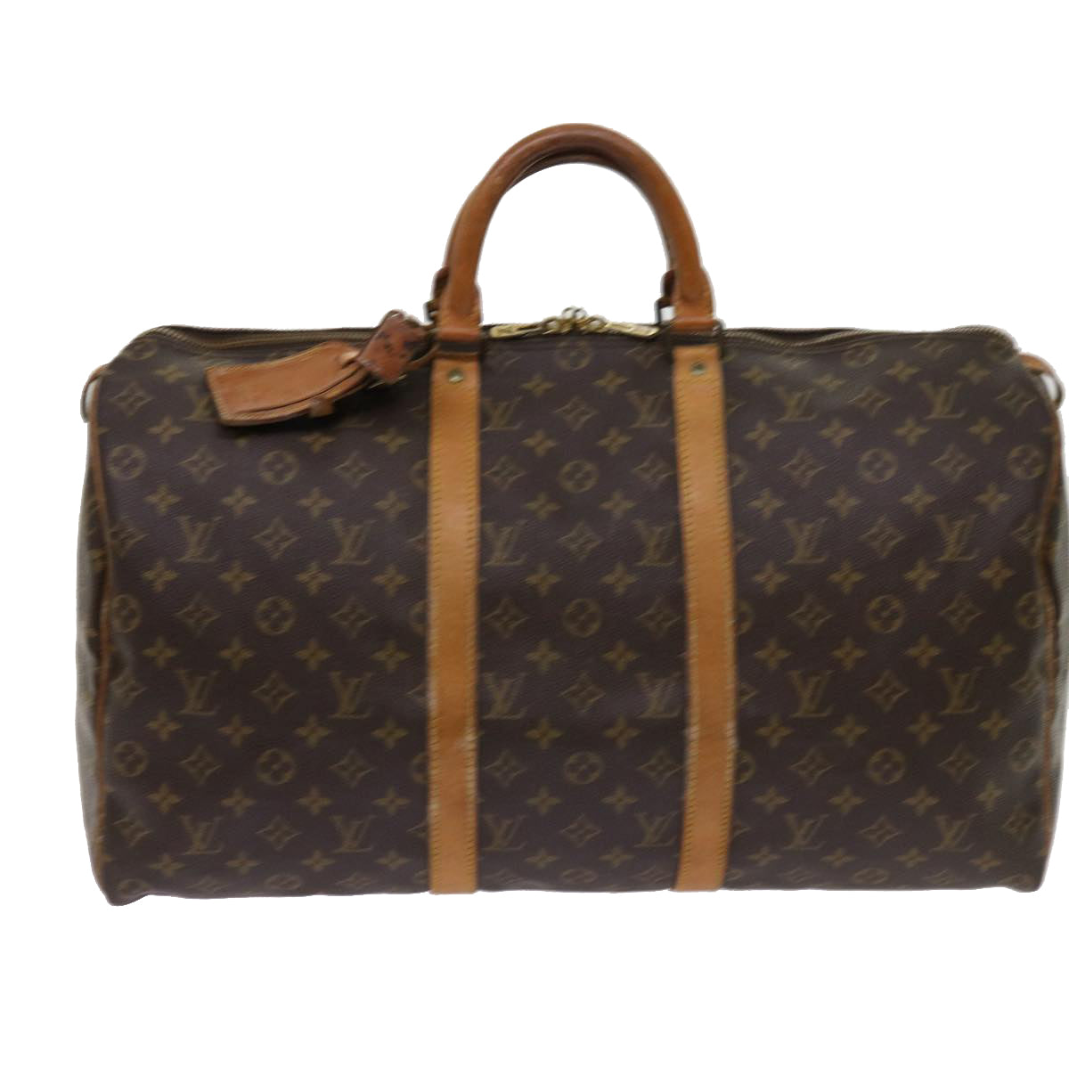 LOUIS VUITTON Monogram Keepall 50 Boston Bag M41426 LV Auth 63820