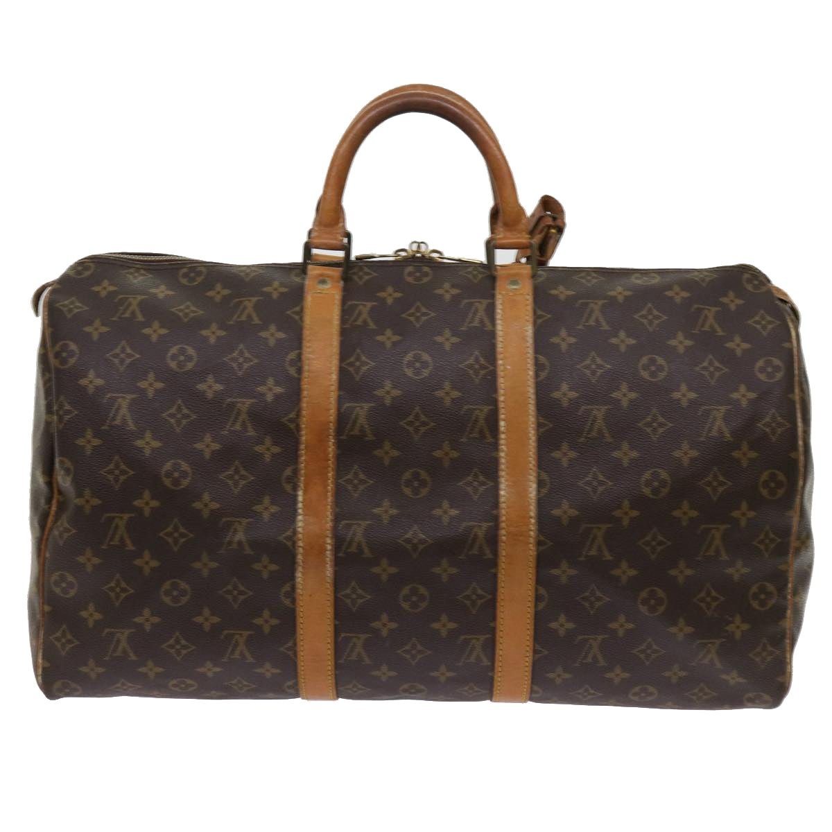 LOUIS VUITTON Monogram Keepall 50 Boston Bag M41426 LV Auth 63820