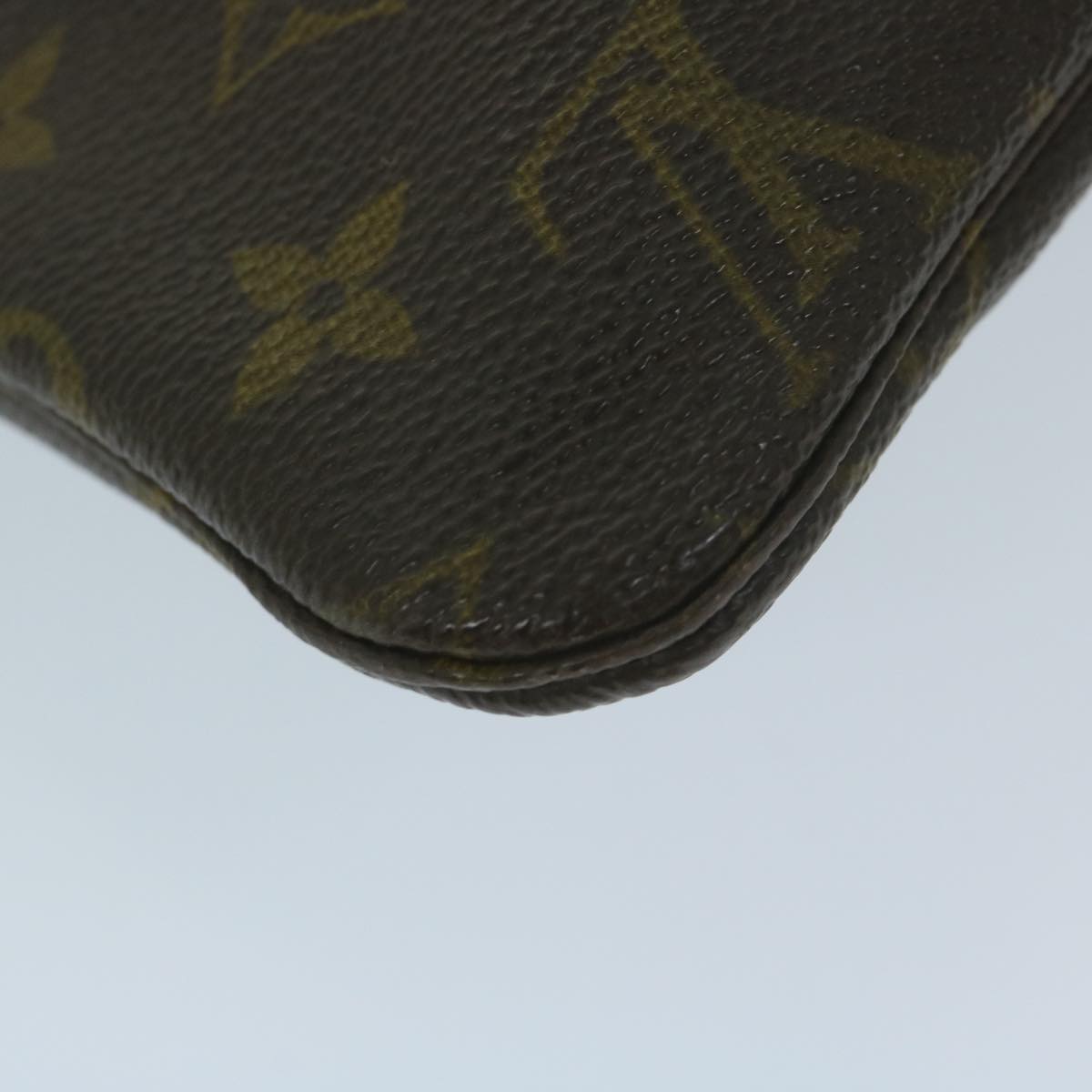 LOUIS VUITTON Monogram Pochette Priant Clutch Bag M51805 LV Auth 63877