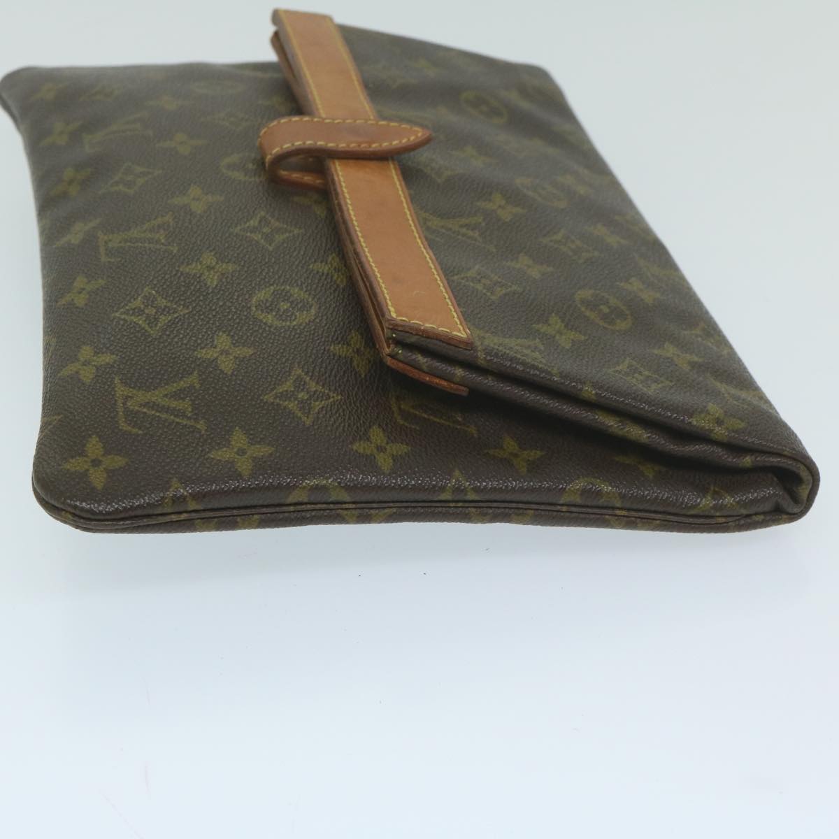 LOUIS VUITTON Monogram Pochette Priant Clutch Bag M51805 LV Auth 63877
