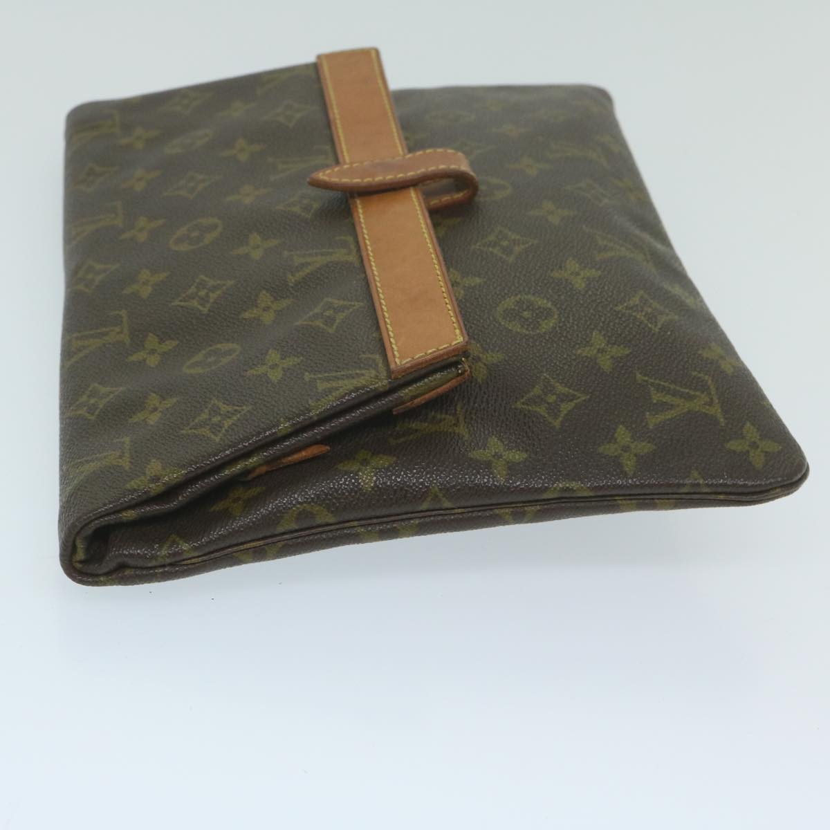 LOUIS VUITTON Monogram Pochette Priant Clutch Bag M51805 LV Auth 63877