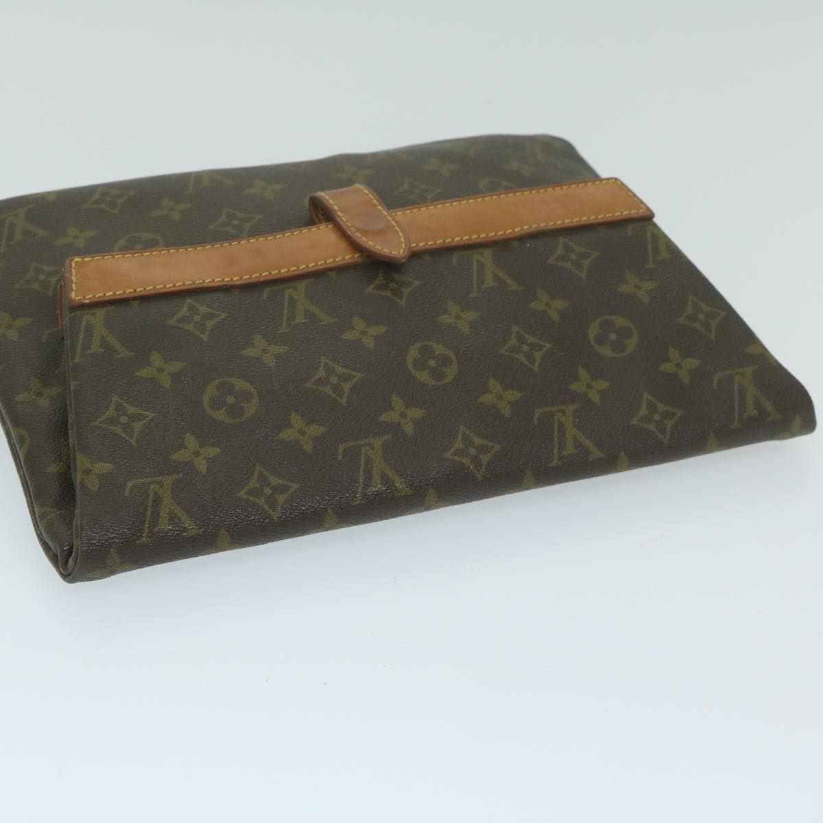 LOUIS VUITTON Monogram Pochette Priant Clutch Bag M51805 LV Auth 63877