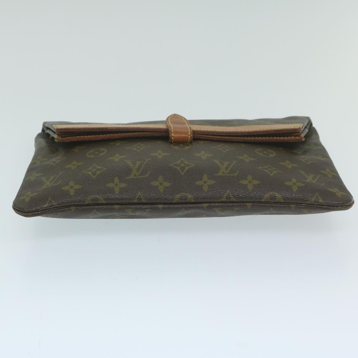 LOUIS VUITTON Monogram Pochette Priant Clutch Bag M51805 LV Auth 63877