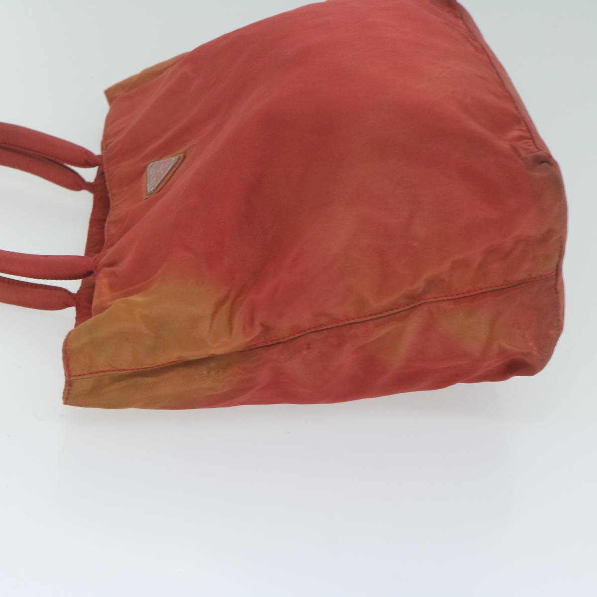 PRADA Hand Bag Nylon Red Auth 63900