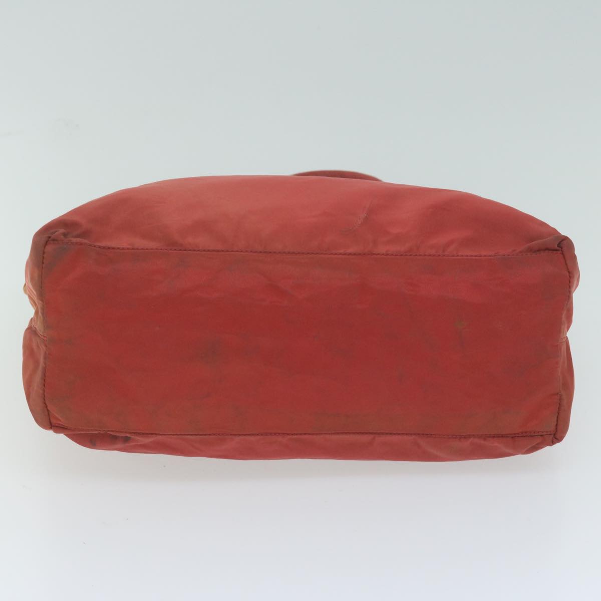 PRADA Hand Bag Nylon Red Auth 63900