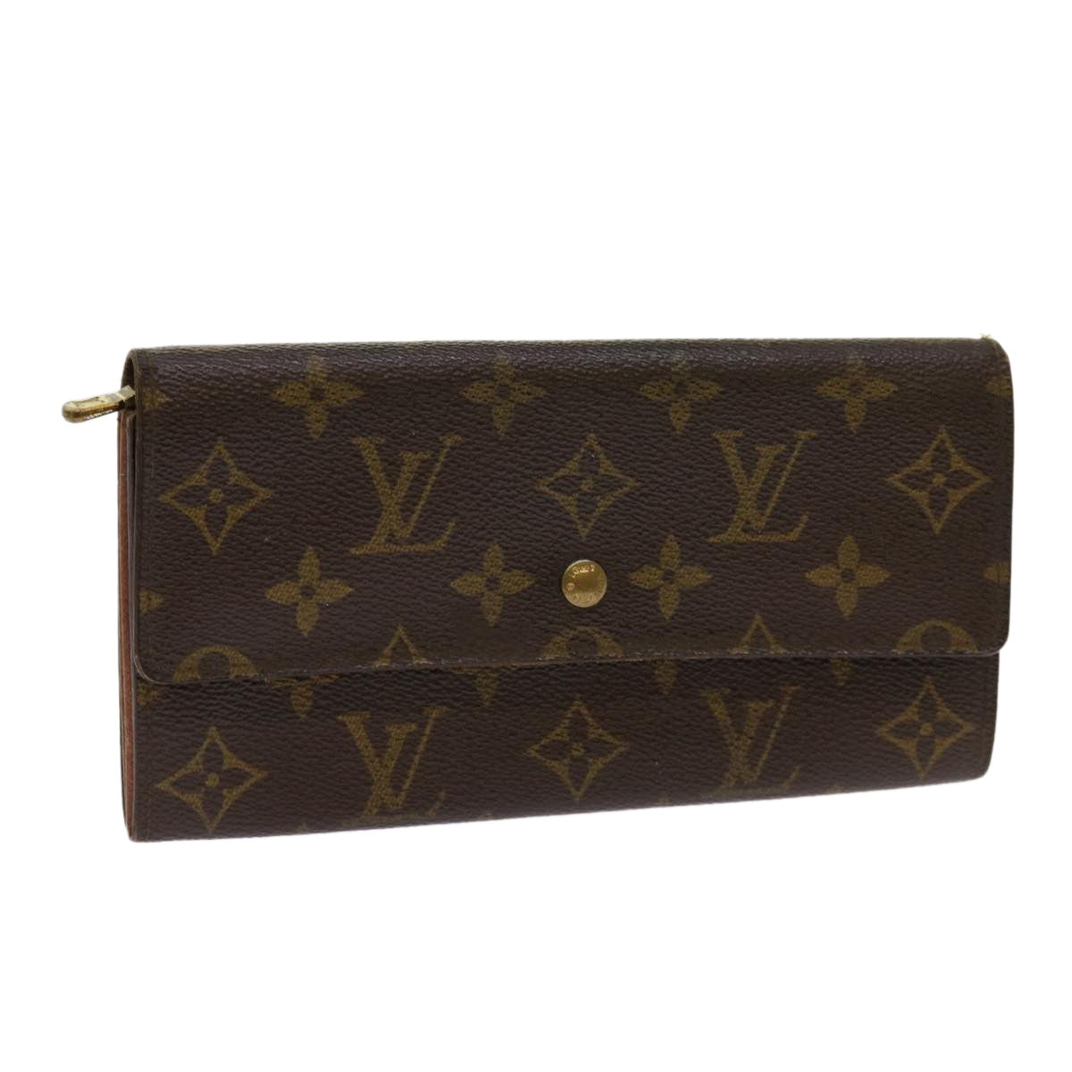 LOUIS VUITTON Monogram Pochette Porte Monnaie Credit Wallet M61725 Auth 63912