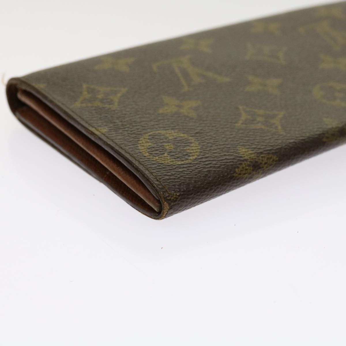 LOUIS VUITTON Monogram Pochette Porte Monnaie Credit Wallet M61725 Auth 63912