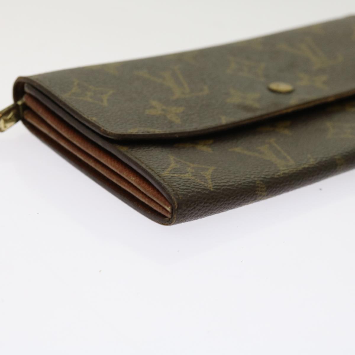 LOUIS VUITTON Monogram Pochette Porte Monnaie Credit Wallet M61725 Auth 63912