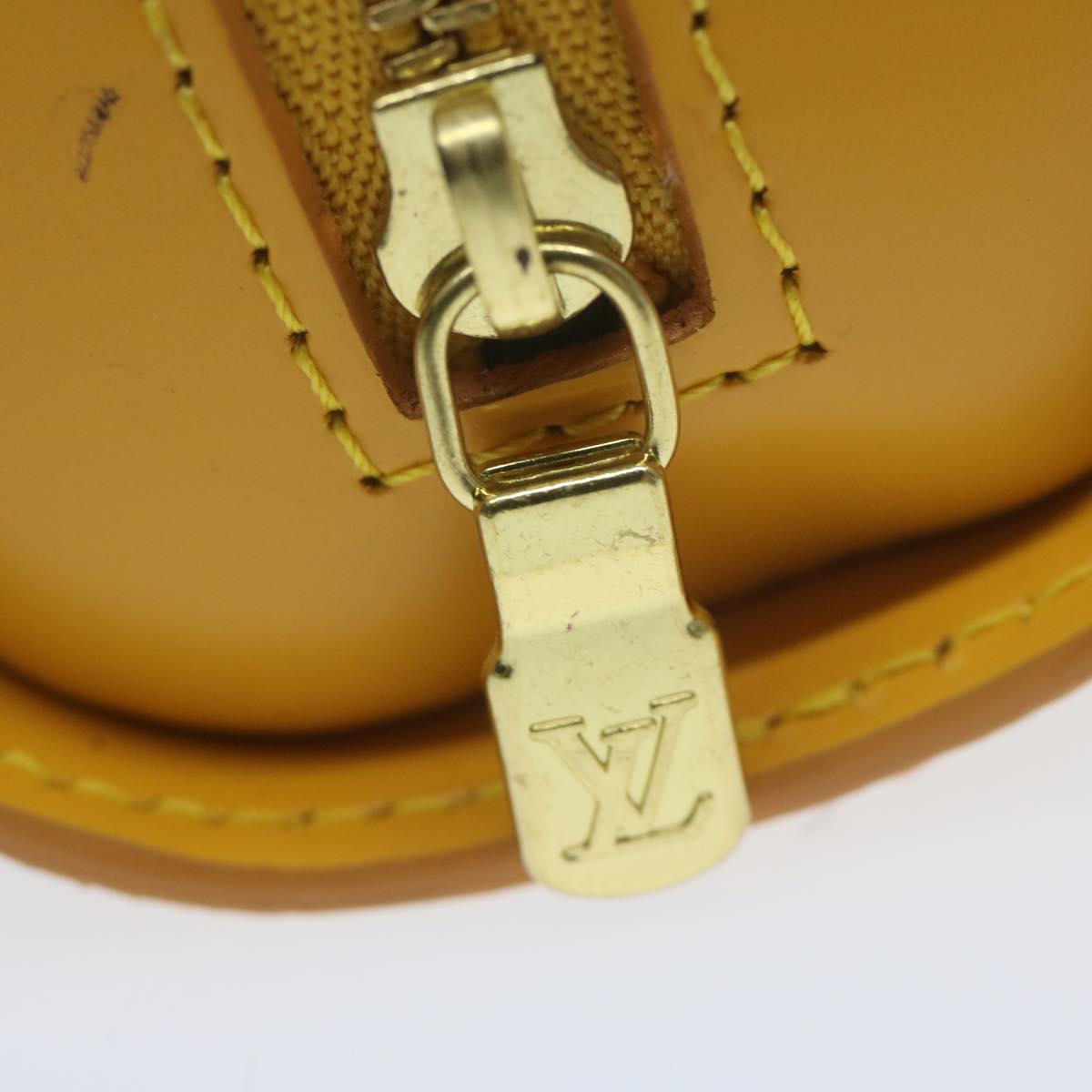 LOUIS VUITTON Epi Dauphine PM Pouch Yellow M48449 LV Auth 63917