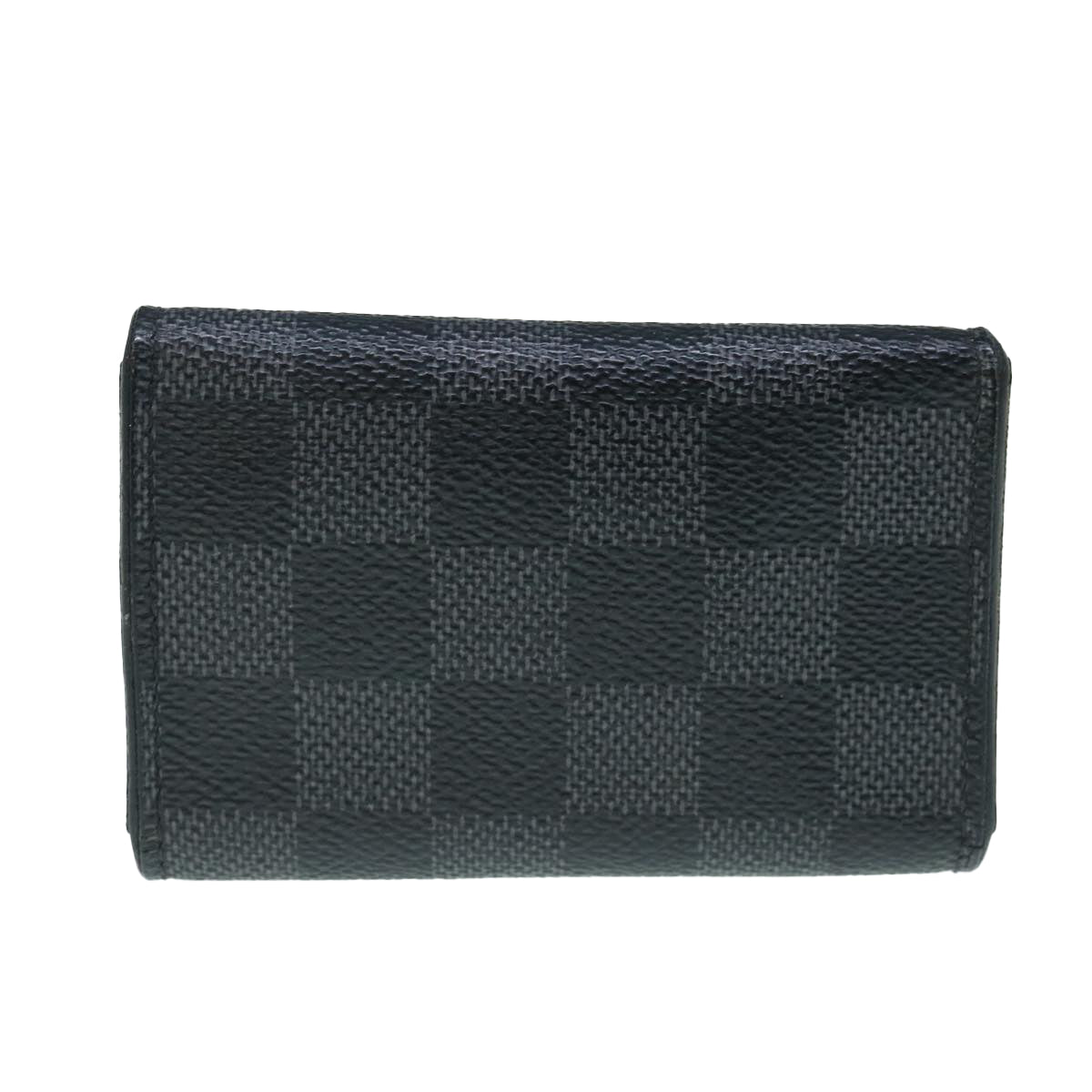 LOUIS VUITTON Damier Graphite Multi Cles 6 Key Case N62662 LV Auth 63921