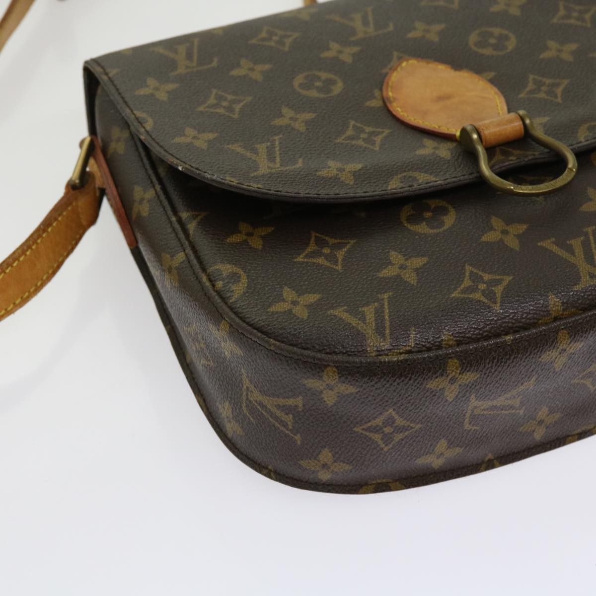 LOUIS VUITTON Monogram Saint Cloud GM Shoulder Bag M51242 LV Auth 63939