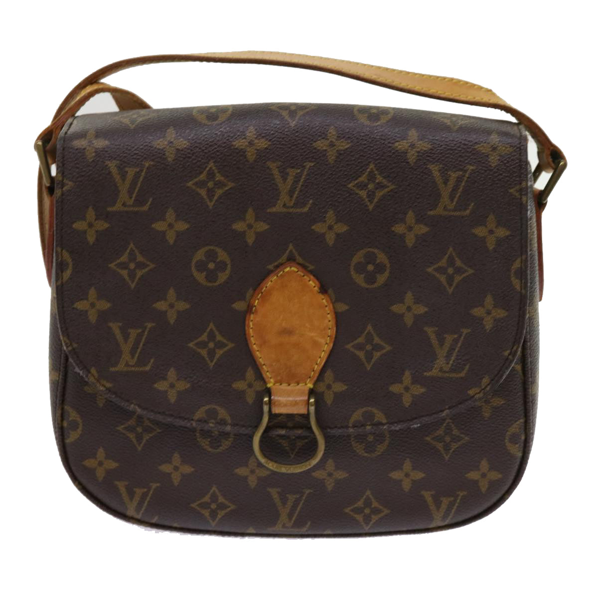 LOUIS VUITTON Monogram Saint Cloud GM Shoulder Bag M51242 LV Auth 63939