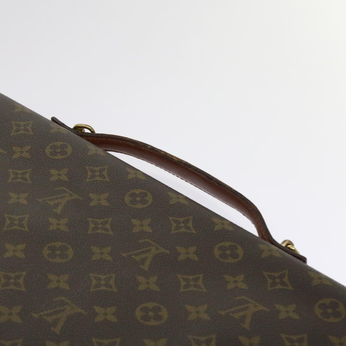 LOUIS VUITTON Monogram Porte Documents Bandouliere Bag M53338 LV Auth 63953