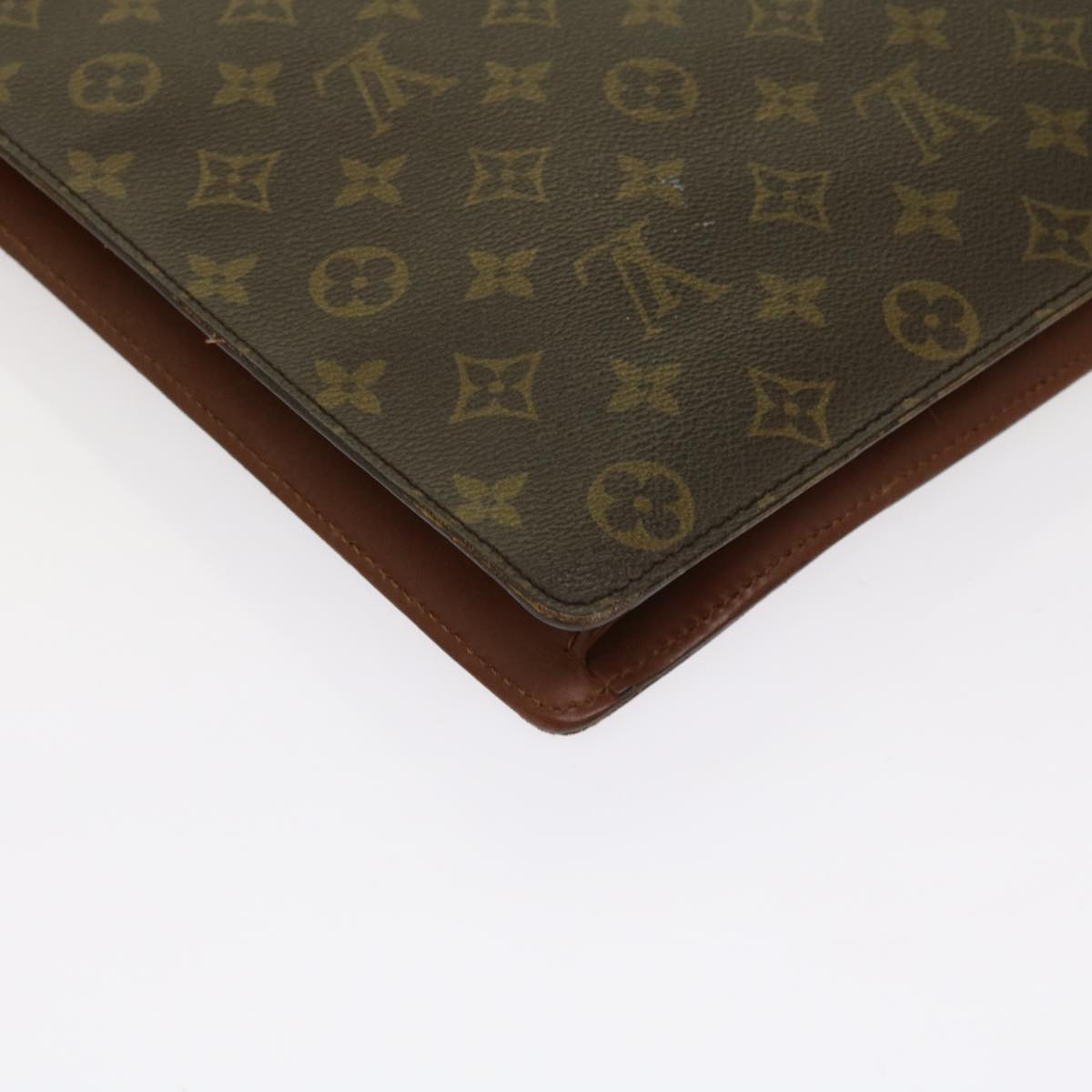 LOUIS VUITTON Monogram Porte Documents Bandouliere Bag M53338 LV Auth 63953