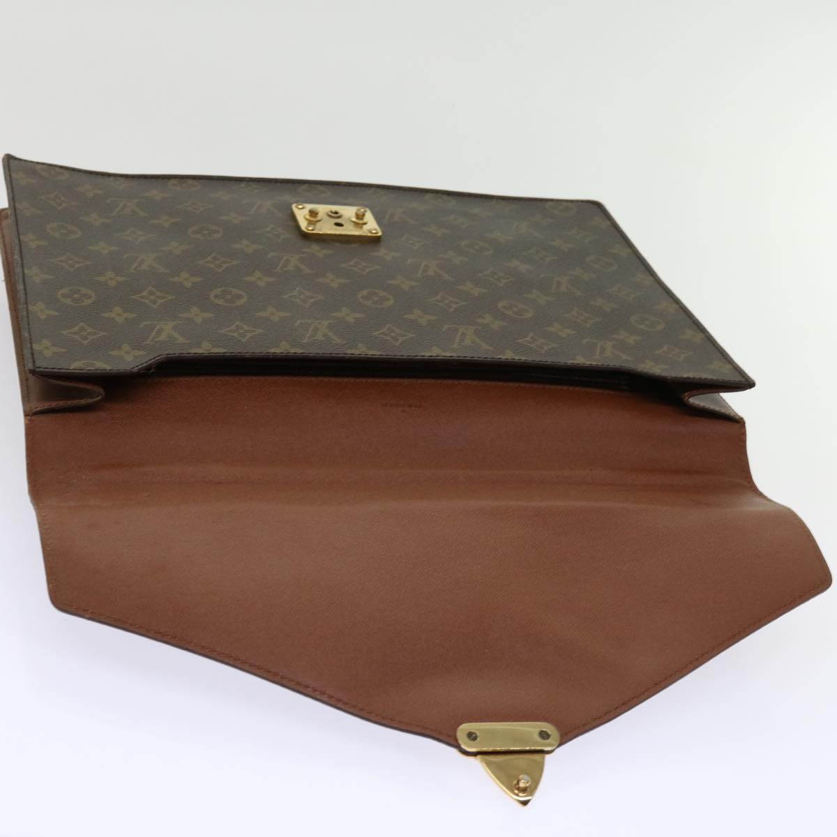 LOUIS VUITTON Monogram Porte Documents Bandouliere Bag M53338 LV Auth 63953