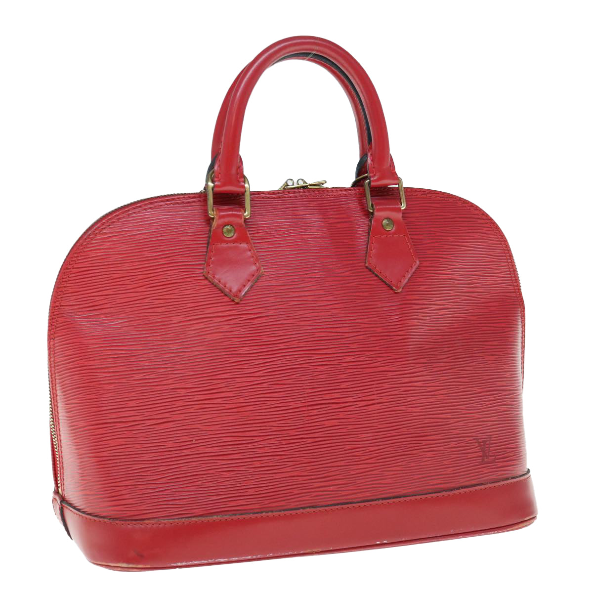 LOUIS VUITTON Epi Alma Hand Bag Castilian Red M52147 LV Auth 63961