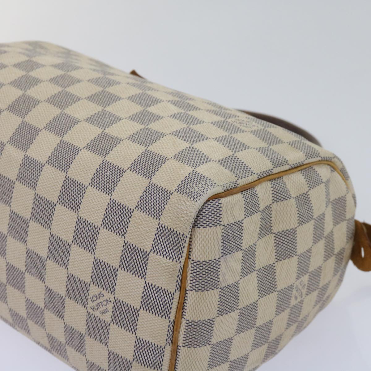 LOUIS VUITTON Damier Azur Speedy 25 Hand Bag N41534 LV Auth 63969