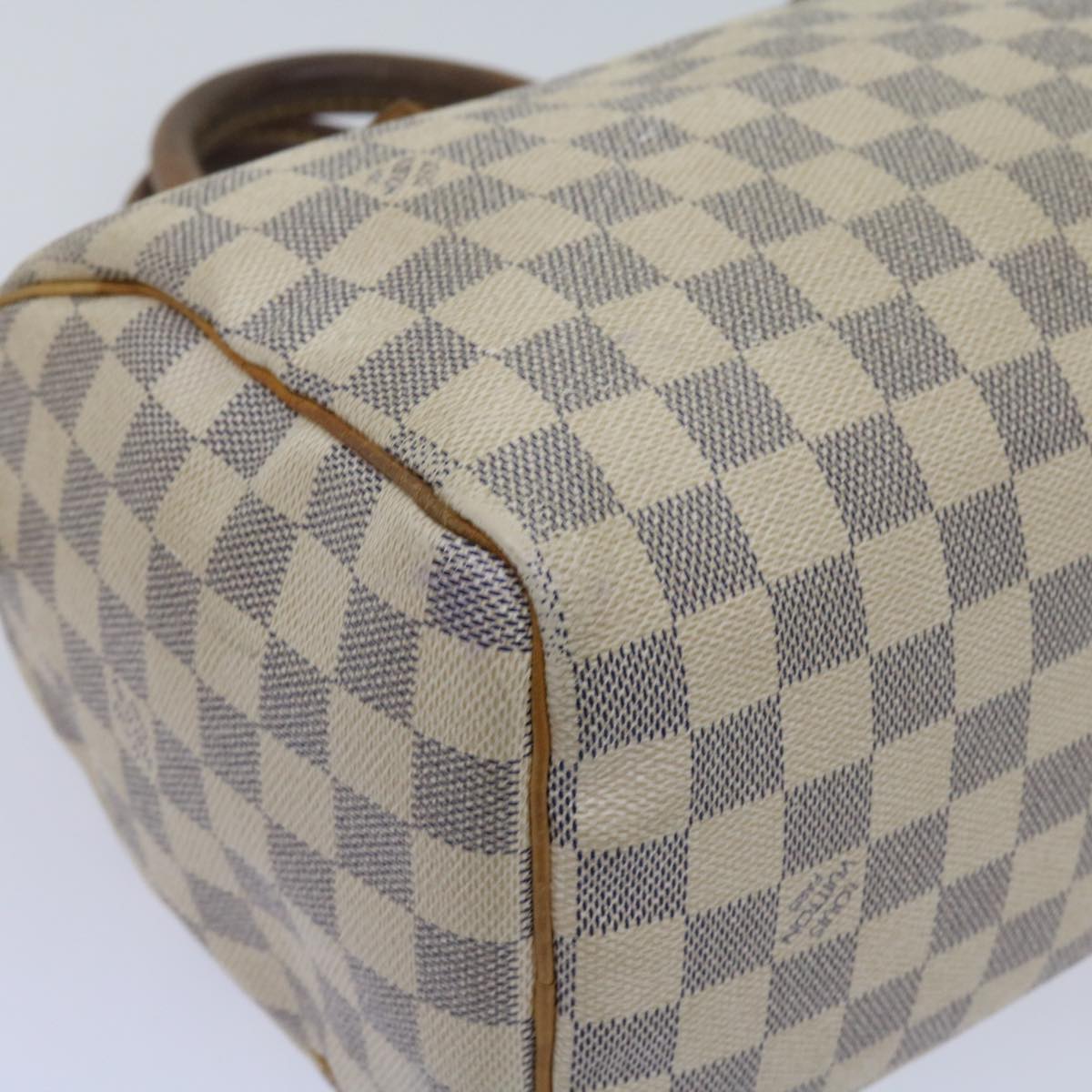 LOUIS VUITTON Damier Azur Speedy 25 Hand Bag N41534 LV Auth 63969