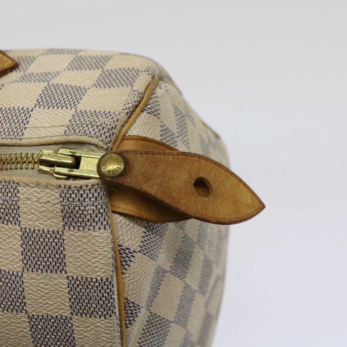 LOUIS VUITTON Damier Azur Speedy 25 Hand Bag N41534 LV Auth 63969