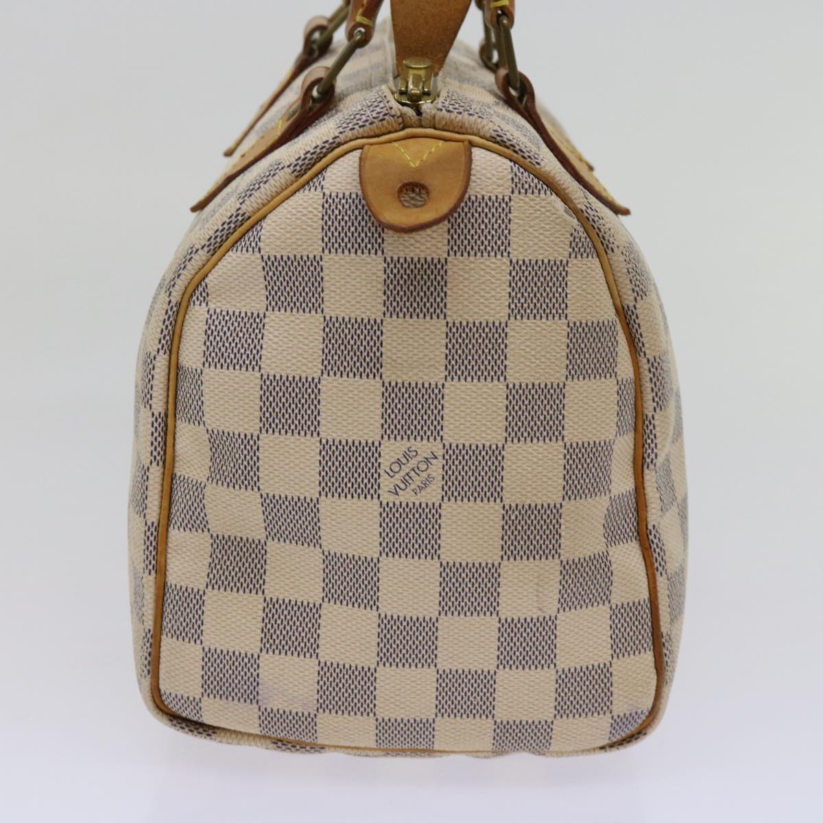 LOUIS VUITTON Damier Azur Speedy 25 Hand Bag N41534 LV Auth 63969