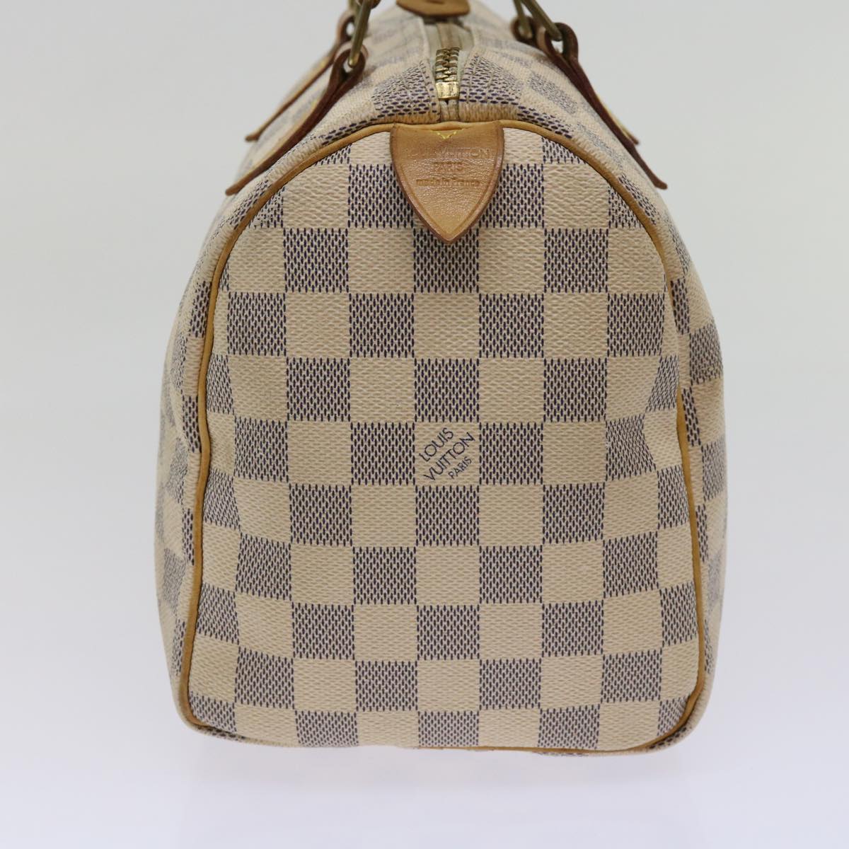 LOUIS VUITTON Damier Azur Speedy 25 Hand Bag N41534 LV Auth 63969