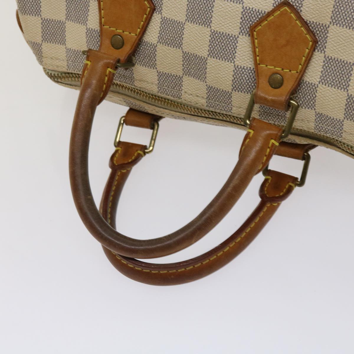 LOUIS VUITTON Damier Azur Speedy 25 Hand Bag N41534 LV Auth 63969