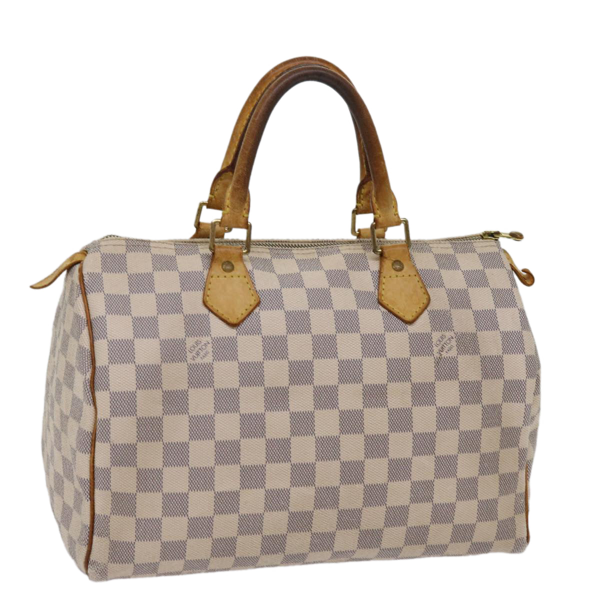 LOUIS VUITTON Damier Azur Speedy 30 Hand Bag N41533 LV Auth 63970