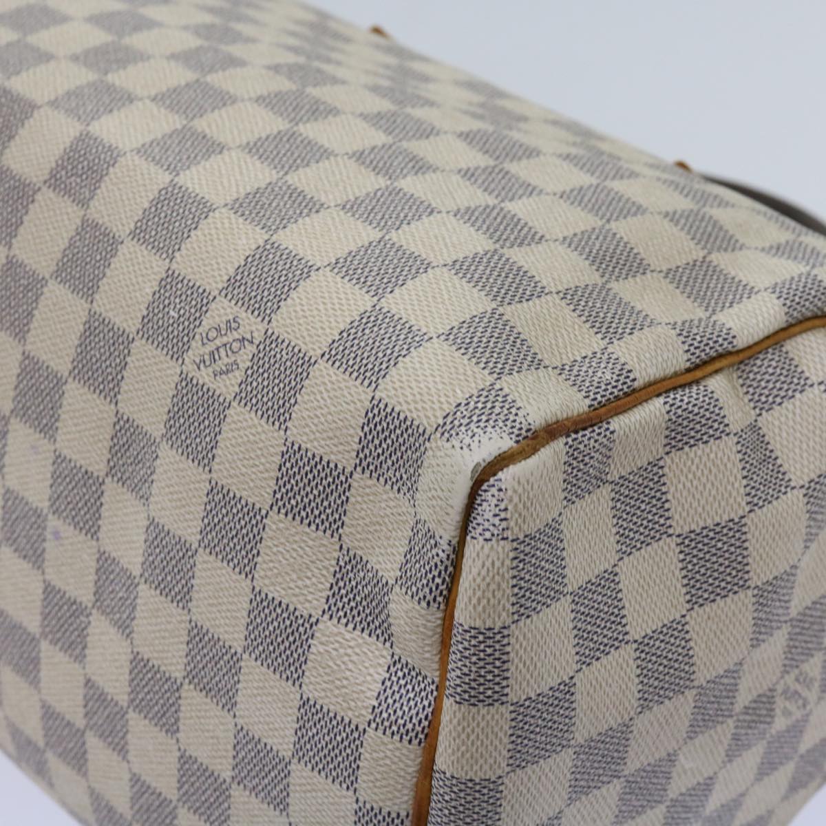 LOUIS VUITTON Damier Azur Speedy 30 Hand Bag N41533 LV Auth 63970