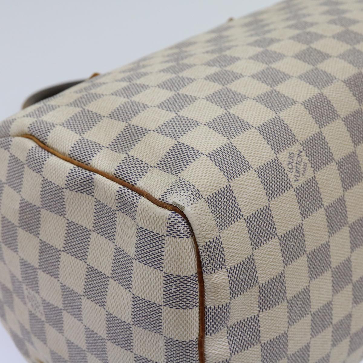 LOUIS VUITTON Damier Azur Speedy 30 Hand Bag N41533 LV Auth 63970