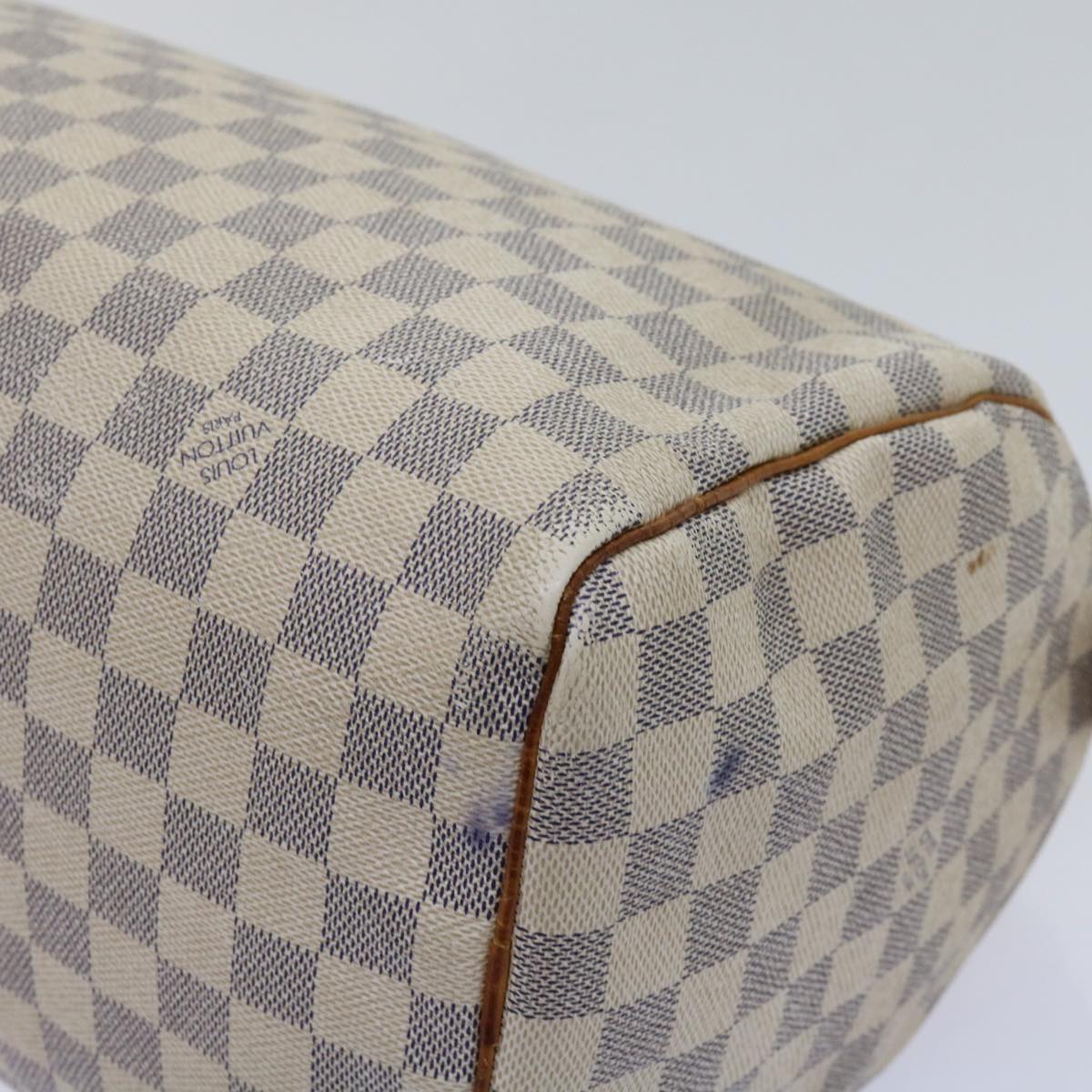 LOUIS VUITTON Damier Azur Speedy 30 Hand Bag N41533 LV Auth 63970