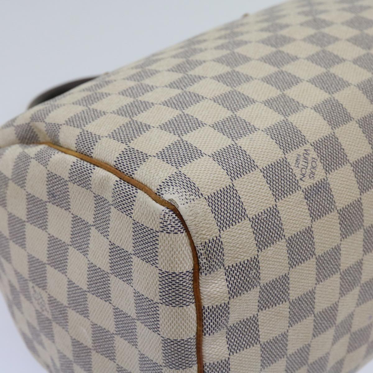 LOUIS VUITTON Damier Azur Speedy 30 Hand Bag N41533 LV Auth 63970