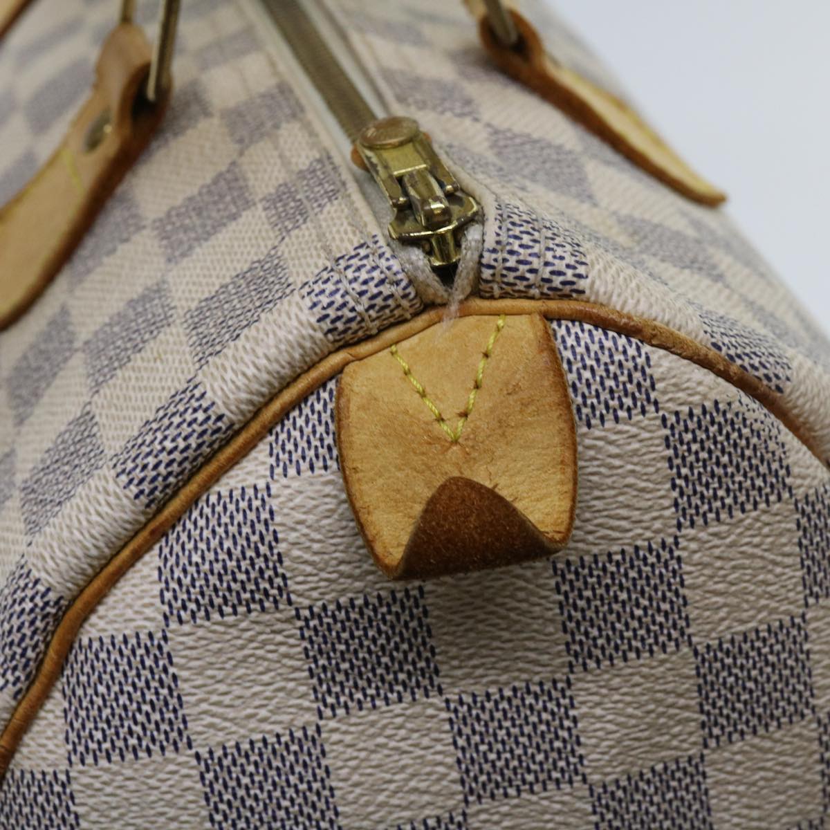 LOUIS VUITTON Damier Azur Speedy 30 Hand Bag N41533 LV Auth 63970