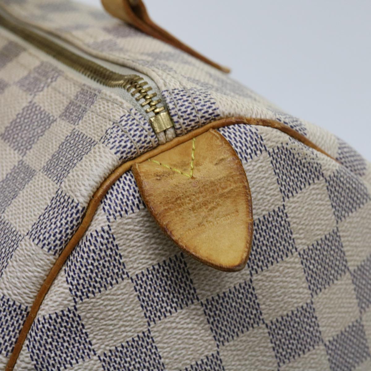 LOUIS VUITTON Damier Azur Speedy 30 Hand Bag N41533 LV Auth 63970