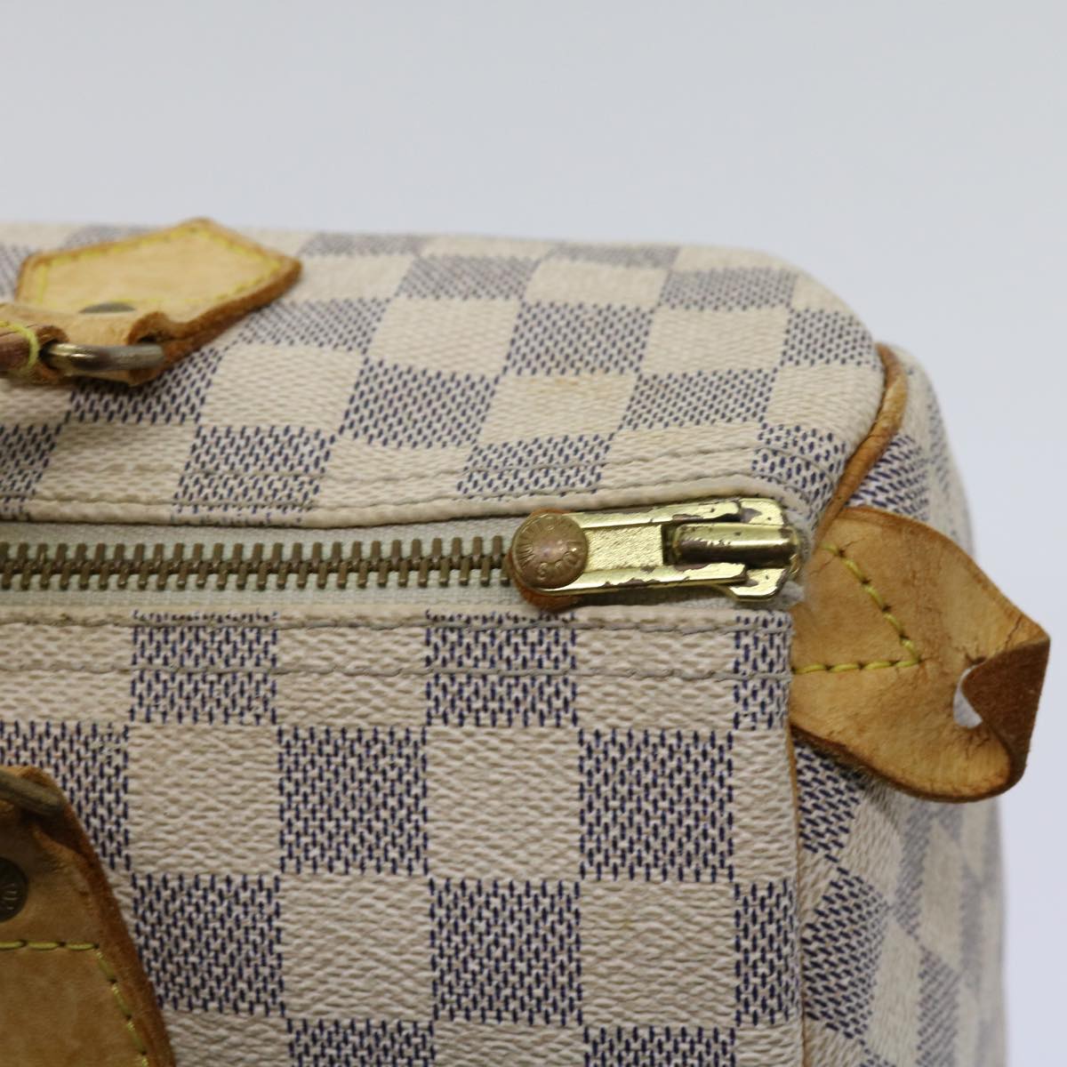 LOUIS VUITTON Damier Azur Speedy 30 Hand Bag N41533 LV Auth 63970