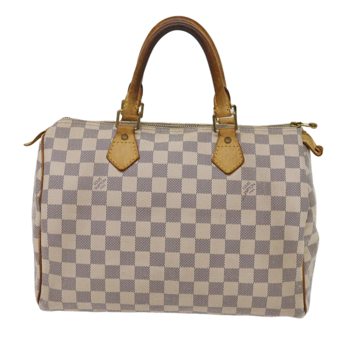 LOUIS VUITTON Damier Azur Speedy 30 Hand Bag N41533 LV Auth 63970