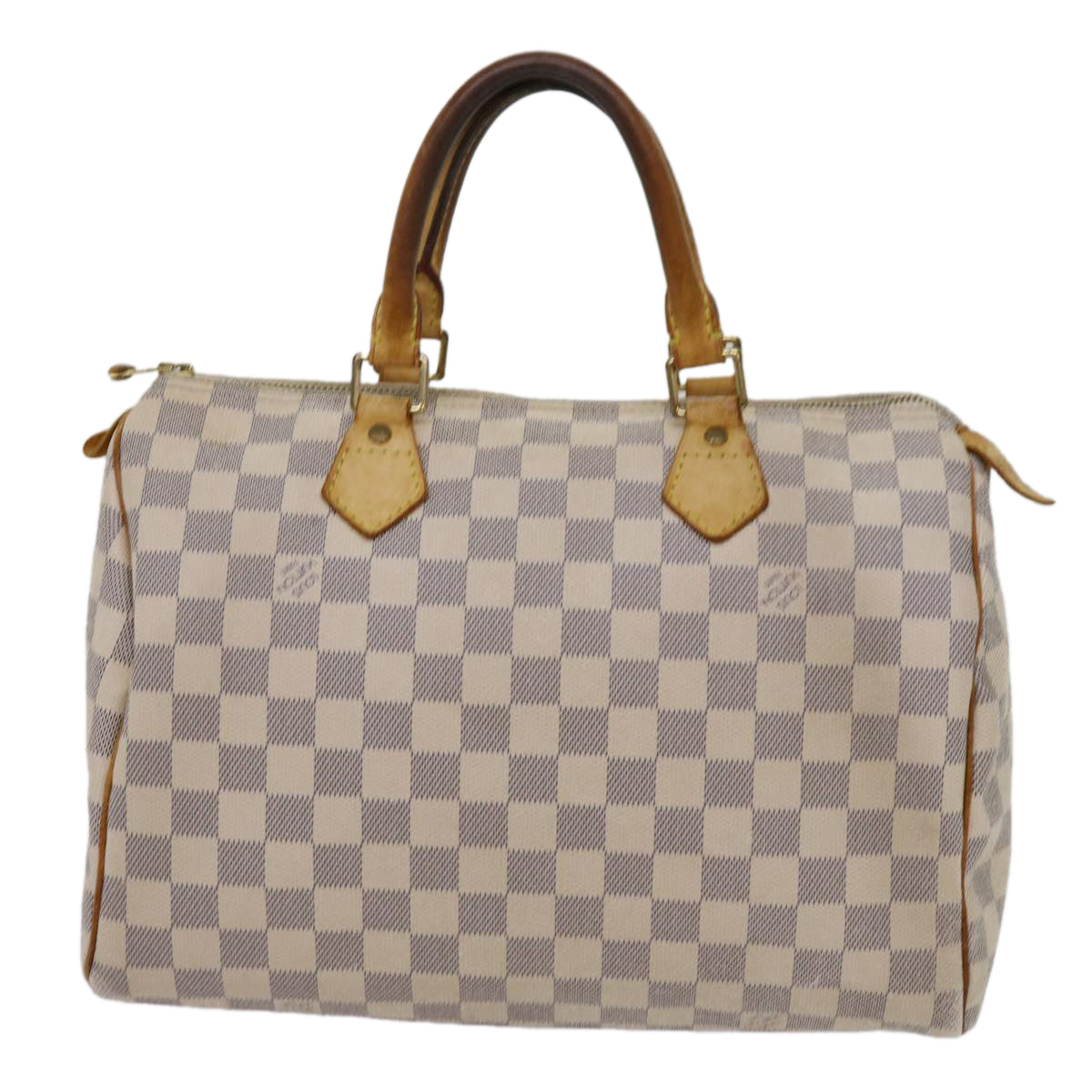 LOUIS VUITTON Damier Azur Speedy 30 Hand Bag N41533 LV Auth 63970