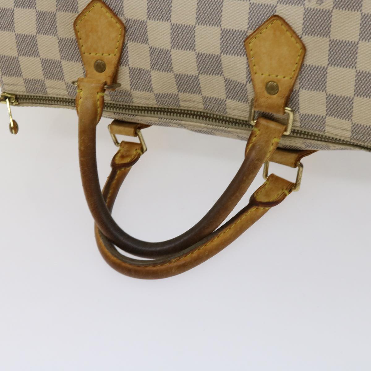 LOUIS VUITTON Damier Azur Speedy 30 Hand Bag N41533 LV Auth 63970