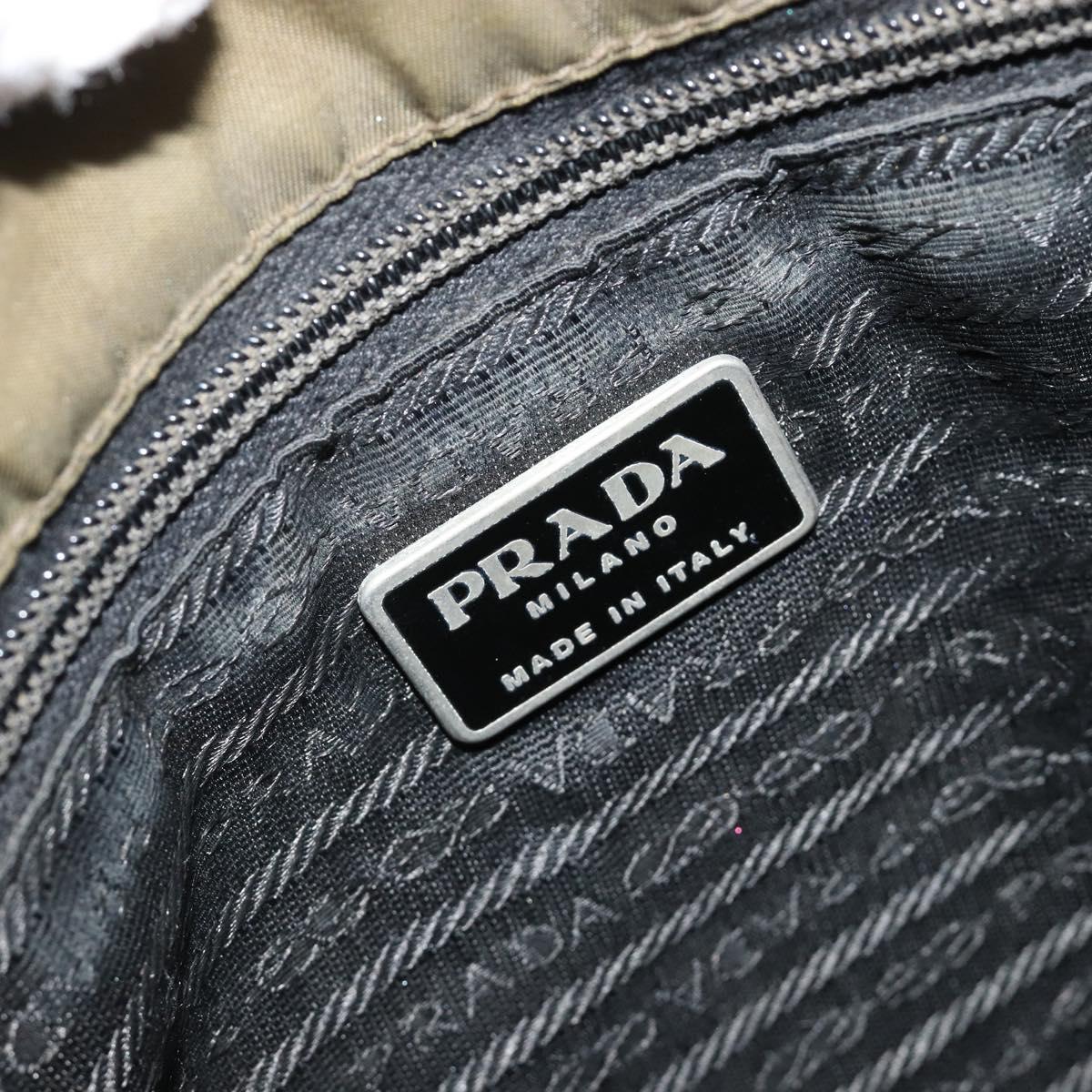 PRADA Tote Bag Nylon Khaki Auth 63975