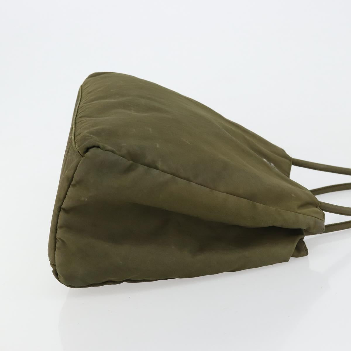 PRADA Tote Bag Nylon Khaki Auth 63975