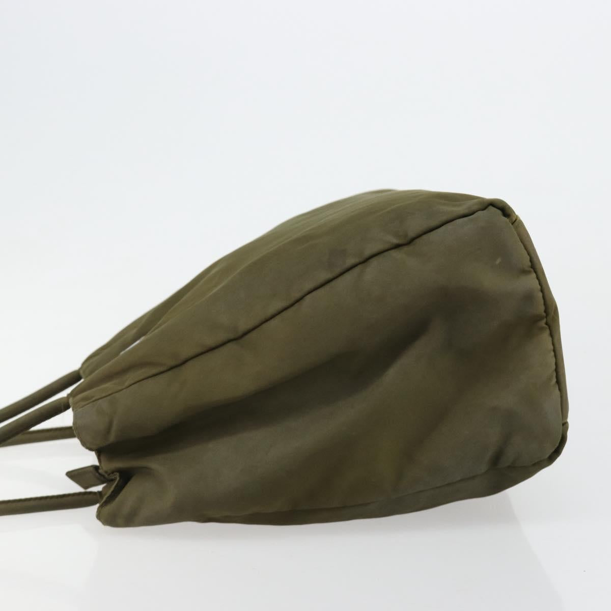 PRADA Tote Bag Nylon Khaki Auth 63975