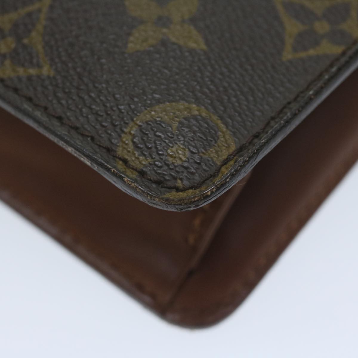 LOUIS VUITTON Monogram Pochette Homme Clutch Bag M51795 LV Auth 64041