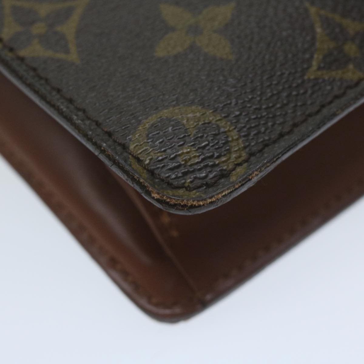 LOUIS VUITTON Monogram Pochette Homme Clutch Bag M51795 LV Auth 64041