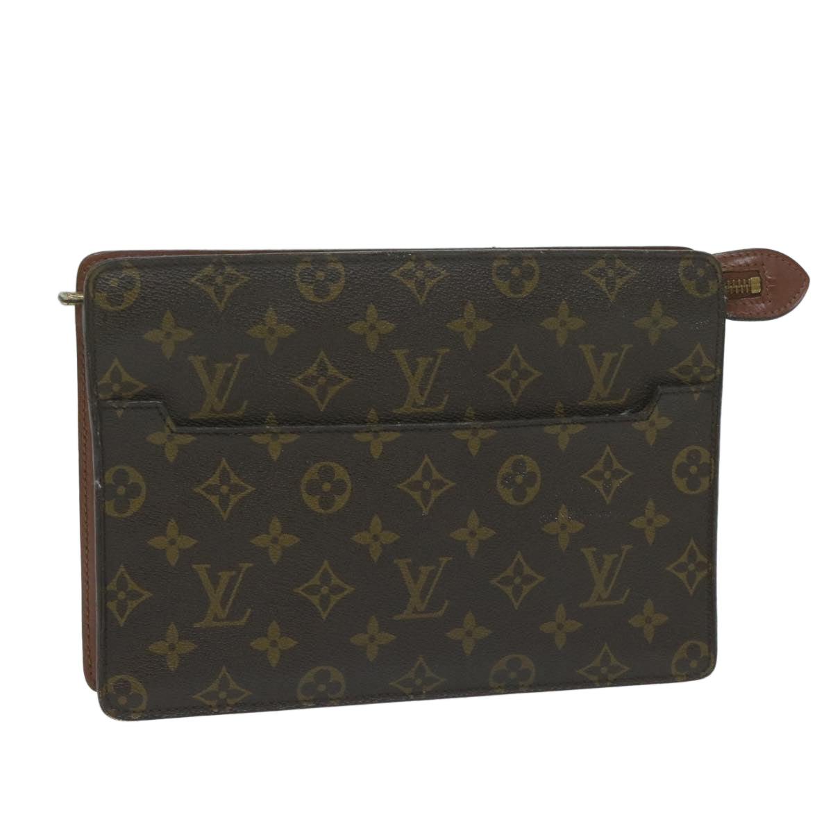 LOUIS VUITTON Monogram Pochette Homme Clutch Bag M51795 LV Auth 64041